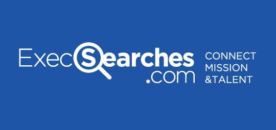 ExecSearches blue badge logo